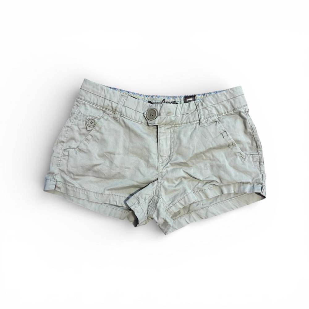 Y2K Freestyle Khaki Cargo Low-Rise Shorts Juniors Size 7